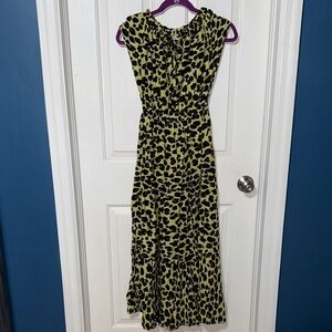 Tamsy Leopard Print Maxi Dress